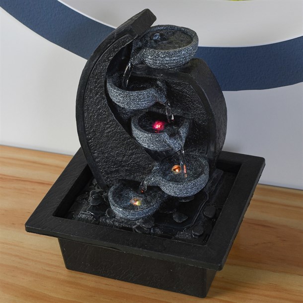 Διακοσμητικό Συντριβάνι με LED Φωτισμό 17x21x26cm - Cascade V2 Fountain 